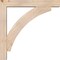 Ekena Millwork Thorton Block Smooth Bracket w/ Offset Brace, Douglas Fir, 5 1/2"W x 32"D x 32"H BKT0604X32X32THR05SDF - alternate 4